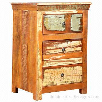 Rustic 3-drawer Dresser, Sized 22 x 17 x 31-inch, Easy-to-access to All Contents